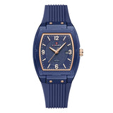 Naviforce Modern Grace Blue Silicone Strap Women's Watch NF5070 BE/BE