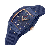 Naviforce Modern Grace Blue Silicone Strap Women's Watch NF5070 BE/BE