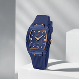 Naviforce Modern Grace Blue Silicone Strap Women's Watch NF5070 BE/BE