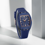 Naviforce Modern Grace Blue Silicone Strap Women's Watch NF5070 BE/BE