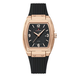 Naviforce Modern Grace Black Silicone Strap Women's Watch NF5070 RG/B