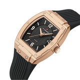 Naviforce Modern Grace Black Silicone Strap Women's Watch NF5070 RG/B