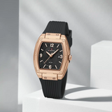 Naviforce Modern Grace Black Silicone Strap Women's Watch NF5070 RG/B