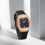 Naviforce Modern Grace Black Silicone Strap Women's Watch NF5070 RG/B