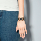 Naviforce Modern Grace Black Silicone Strap Women's Watch NF5070 RG/B