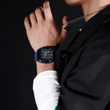 Naviforce Luxury Blue Fumed Silica Strap Men's Watch NF6101 BE/Y/BE