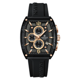 Naviforce Luxury Black Fumed Silica Strap Men's Watch NF6101 B/Y/B