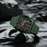 Naviforce Luxury Green Fumed Silica Strap Men's Watch NF6101 GN/O/GN