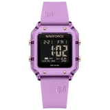 Naviforce Smart Aura Digital Black Fumed Silica Strap Men's Watch NF6105 Series