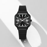 Naviforce Modern Muse Black Fumed Silica Strap Women's Watch NF6108 B/B