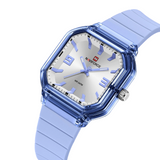 Naviforce Modern Muse Blue Fumed Silica Strap Women's Watch NF6108 BE/BE