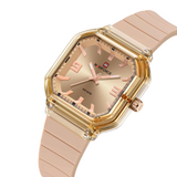 Naviforce Modern Muse Rose Gold Fumed Silica Strap Women's Watch NF6108 RG/CP