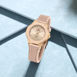 Naviforce Textura Rose Gold Fumed Silica Strap Women's Watch NF6109 RG/RG/RG