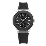 Naviforce Textura Black Fumed Silica Strap Women's Watch NF6109 S/B/B