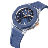 Naviforce Textura Blue Fumed Silica Strap Women's Watch NF6109 S/BE/BE