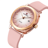 Naviforce Zoya Elegance Pink Fumed Silica Strap Women's Watch NF6111 P/P
