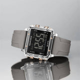 Naviforce Digital Black Fumed Silica Strap Men's Watch NF7101 Series