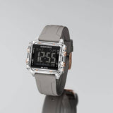 Naviforce Digital Black Fumed Silica Strap Men's Watch NF7101 Series