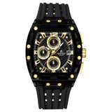 Naviforce Chronotrek Black Fumed Silica Strap Men's Watch NF7105 B/G/B