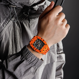 Naviforce Sports Orange Fumed Silica Strap Men's Watch NF7105 O/B/O