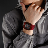 Naviforce Sports Red Fumed Silica Strap Men's Watch NF7105 R/B/R