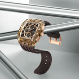 Naviforce Sports Brown Fumed Silica Strap Men's Watch NF7105 RG/CE/RG