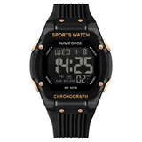 Naviforce Digital Storm Fumed Silica Strap Men's Watch NF7113 B/RG