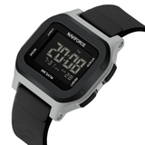 Naviforce Aura Digital Black Fumed Silica Strap Men's Watch NF7137 S/B