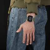 Naviforce Aura Digital Green Fumed Silica Strap Men's Watch NF7137 S/LGN