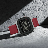 Naviforce Aura Digital Red Fumed Silica Strap Men's Watch NF7137 S/R