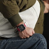 Naviforce Aura Digital Red Fumed Silica Strap Men's Watch NF7137 S/R