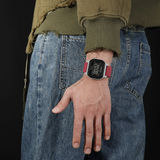 Naviforce Aura Digital Red Fumed Silica Strap Men's Watch NF7137 S/R