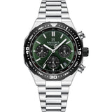 Naviforce Chronograph Trendy Silver Stainless Steel Strap Men's Watch NF8049 S/GN/S