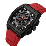 Naviforce Square Force Red Fumed Silica Strap Men's Watch NF8050 B/B/R