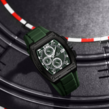 Naviforce Barrel-Shaped Green Fumed Silica Strap Men's Watch NF8050 B/GN/GN