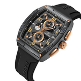 Naviforce Chronograph Fumed Silica Black Strap Men's Watch NF8052 B/RG/B