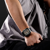 Naviforce Chronograph Fumed Silica Black Strap Men's Watch NF8052 B/RG/B