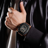 Naviforce Chronoedge Brown Leather Strap Men's Watch NF8053 Series