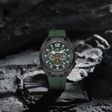 Naviforce Sports Style Green Fumed Silica Strap Men's Watch NF8063 B/GN/GN