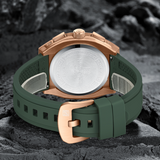Naviforce Sports Style Green Fumed Silica Strap Men's Watch NF8063 B/GN/GN