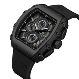 Naviforce Chronograph Black Fumed Silica Strap Men's Watch NF8070 B/B/B