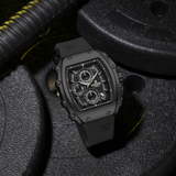 Naviforce Chronograph Black Fumed Silica Strap Men's Watch NF8070 B/B/B