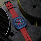 Naviforce Chronograph Red Fumed Silica Strap Men's Watch NF8070 BE/BE/R