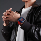 Naviforce Chronograph Red Fumed Silica Strap Men's Watch NF8070 BE/BE/R