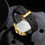 Naviforce Chronograph Black Fumed Silica Strap Men's Watch NF8070 G/B/B