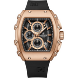 Naviforce Chronograph Black Fumed Silica Strap Men's Watch NF8070 RG/B/B