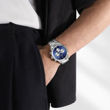 Naviforce Premium Blue Dial Stainless Steel Strap Men's Watch NF8076 S/BE/S