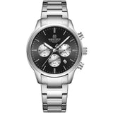 Naviforce Premium Silver Stainless Steel Strap Men's Watch NF8076 S/B/S