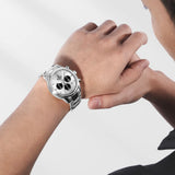 Naviforce Premium Silver Dial Stainless Steel Strap Men's Watch NF8076 S/W/S