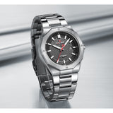 Naviforce Black Dial Silver Stainless Steel Strap Men Watch NF9200S S/B